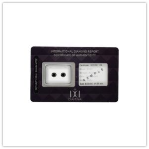 Par de Diamantes talla Brillante Negros Premium AAA+ Total: +/- 0,20 quilate