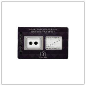 Par de Diamantes talla Brillante Negros Premium AAA+ Total: +/- 2 quilates